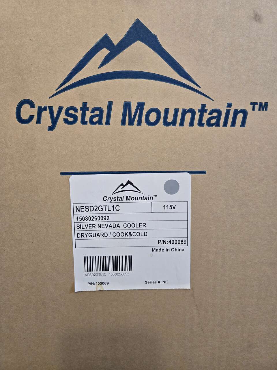 (RE-Listed Accurate) Water Cooler/Dispenser - Crystal Mountain Cold & Room Temperature only. No Hot
