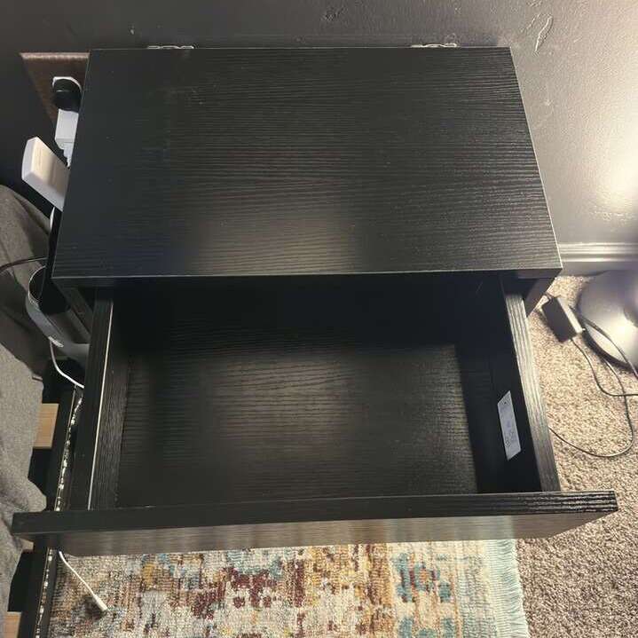 Black Floating Nightstand With Drawer Furniture