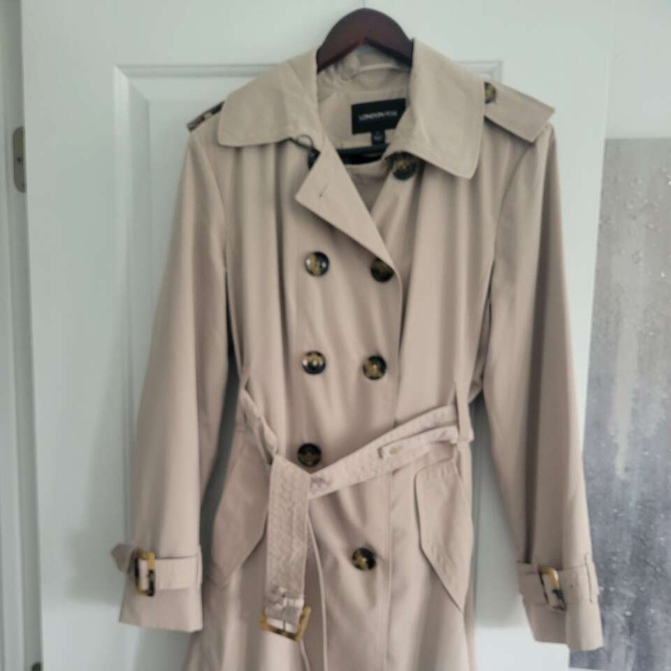 London Fog trench coat women's Large