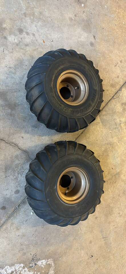 pro wedge 2 H-Trak. Size 22x11-8 on 8 inch rims