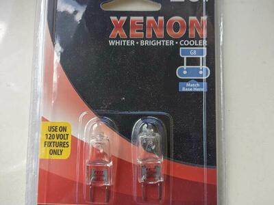New Feit Electric BPXN20/G8/RP Xenon 20-Watt Halogen T4 Bulbs