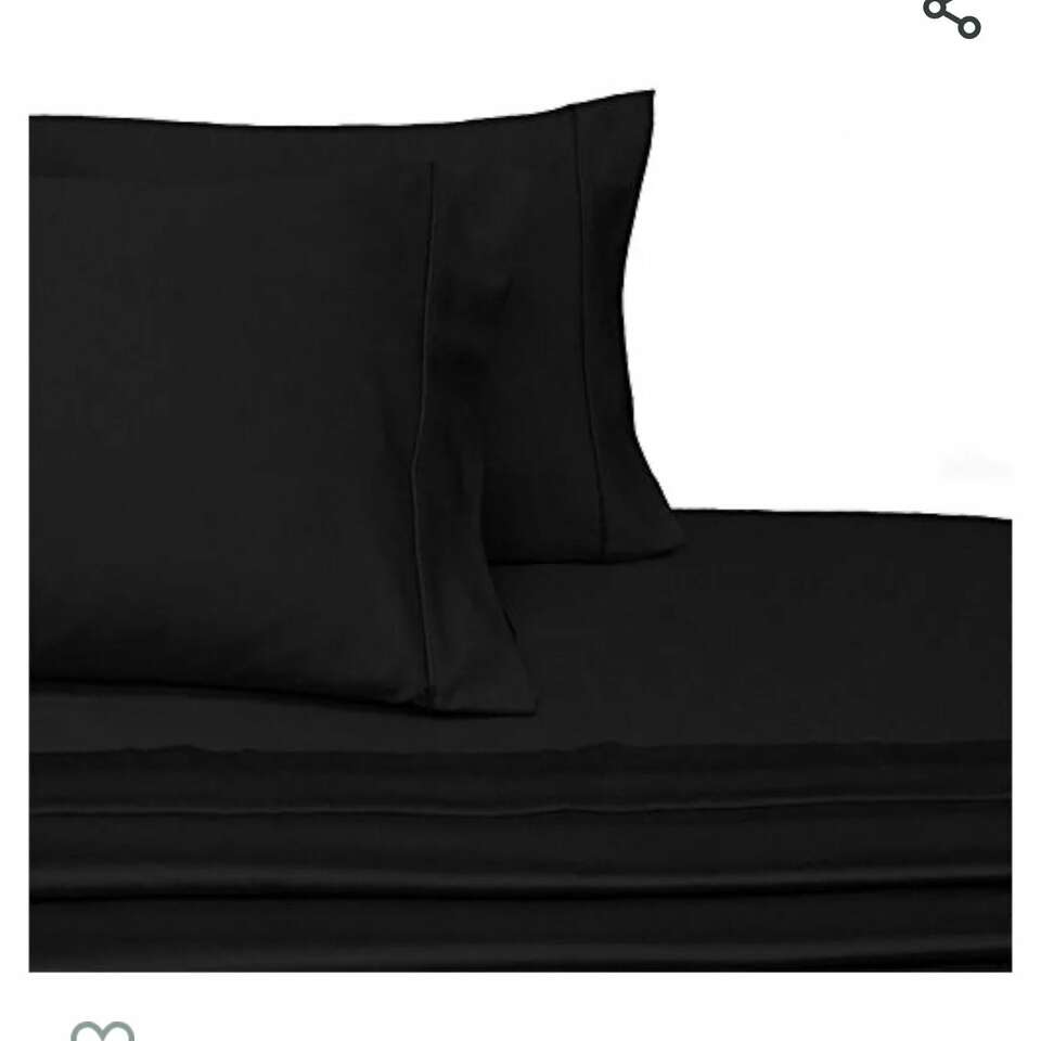 New California King black sheets