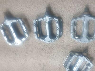 Two sets of BMX bike pedals aluminum for sale