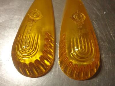 Teardrop trailer marker light lenses for sale