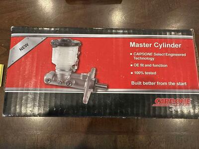 New Brake Master Cylinder