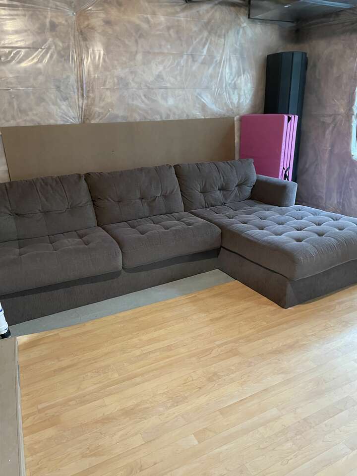 Light Brown Sectional Couch with Chai… Furniture