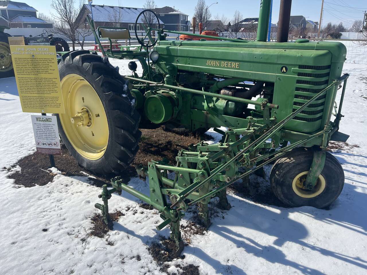 John Deere Model A with Cultivators