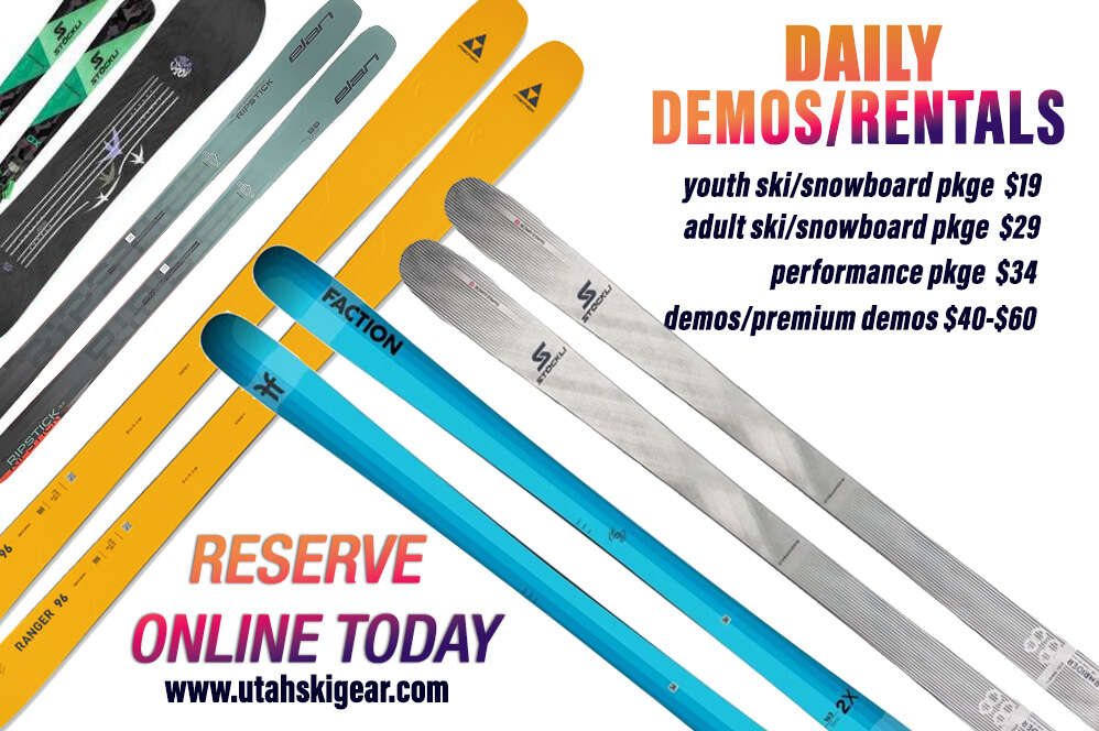 Daily and Season Rentals and Demos UTAH SKI GEAR