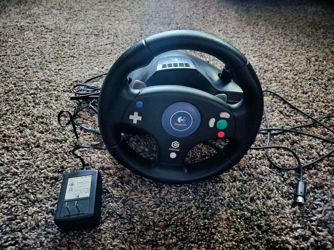 Logitech Speed Force Nintendo GameCube Racing Wheel E-X4A10