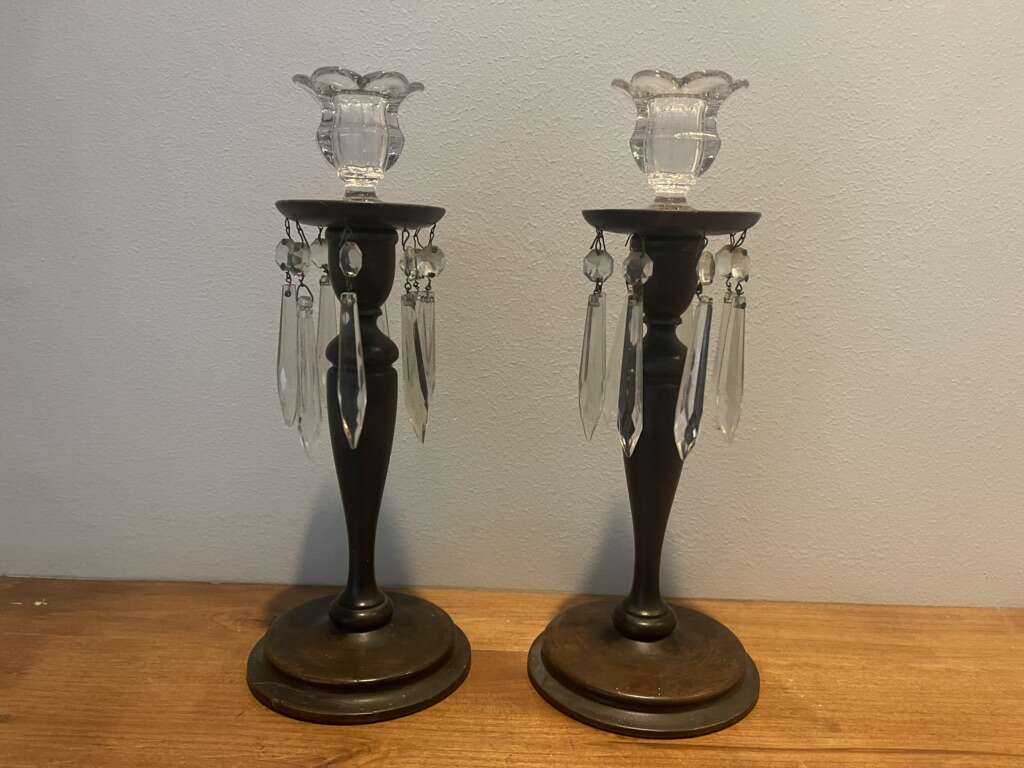 Colonial Period Pillar Style Candle Holders