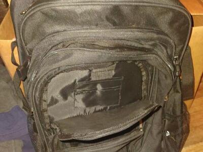 Wheeled dual backpack