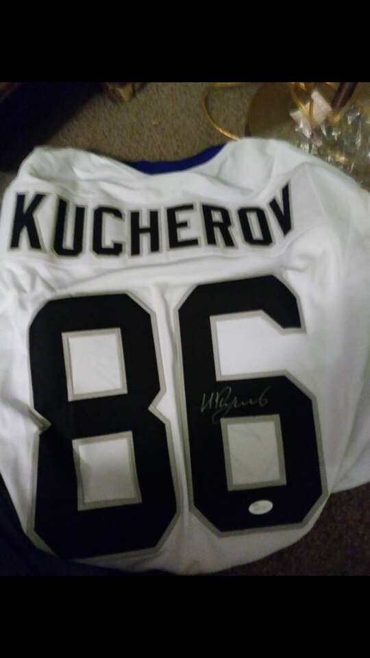 Kucherov Custom Jersey Autographed Jsa