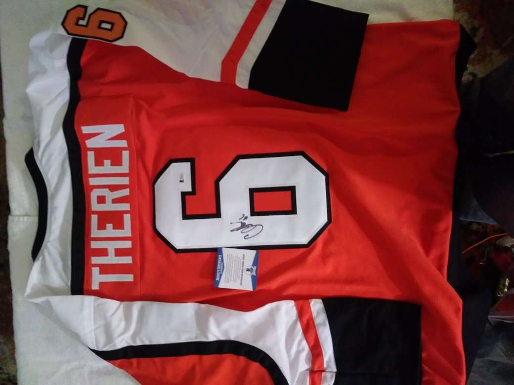 Chris Therien Signed Philadelphia Flyers custom je