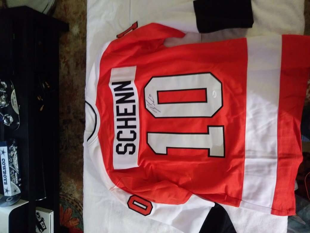 Brayden Schenn signed Philadelphia Flyers custom j