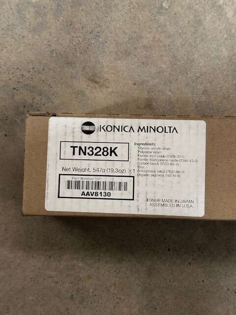 Konica Minolta TN328K AAV8130 Black Toner Cartridge