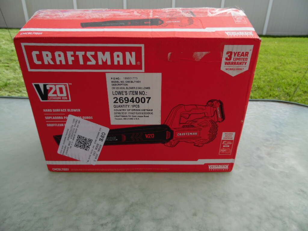 Craftsman 20V Cordless Blower