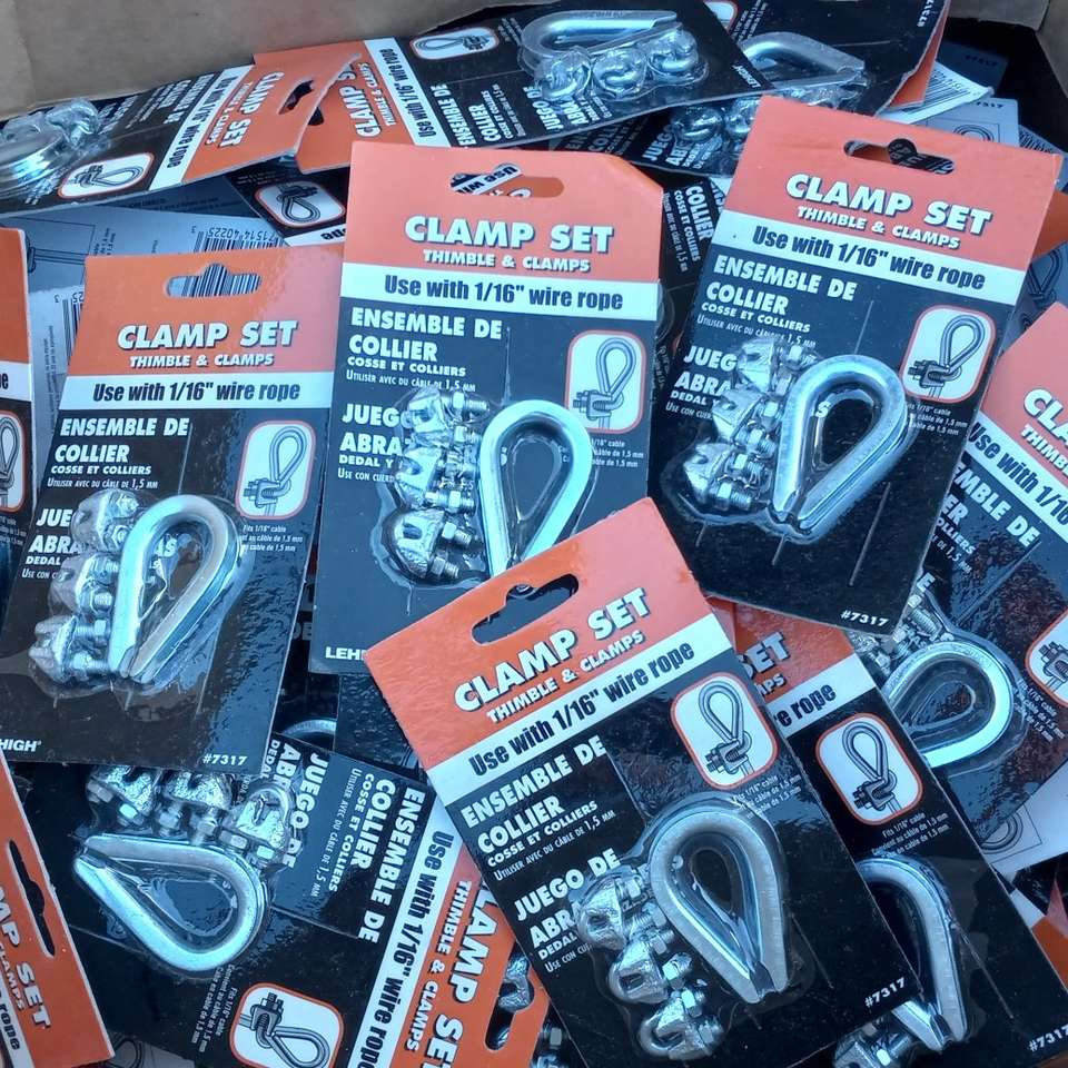 Clamp Sets Thimble and Clamps for 1/16 wire rope