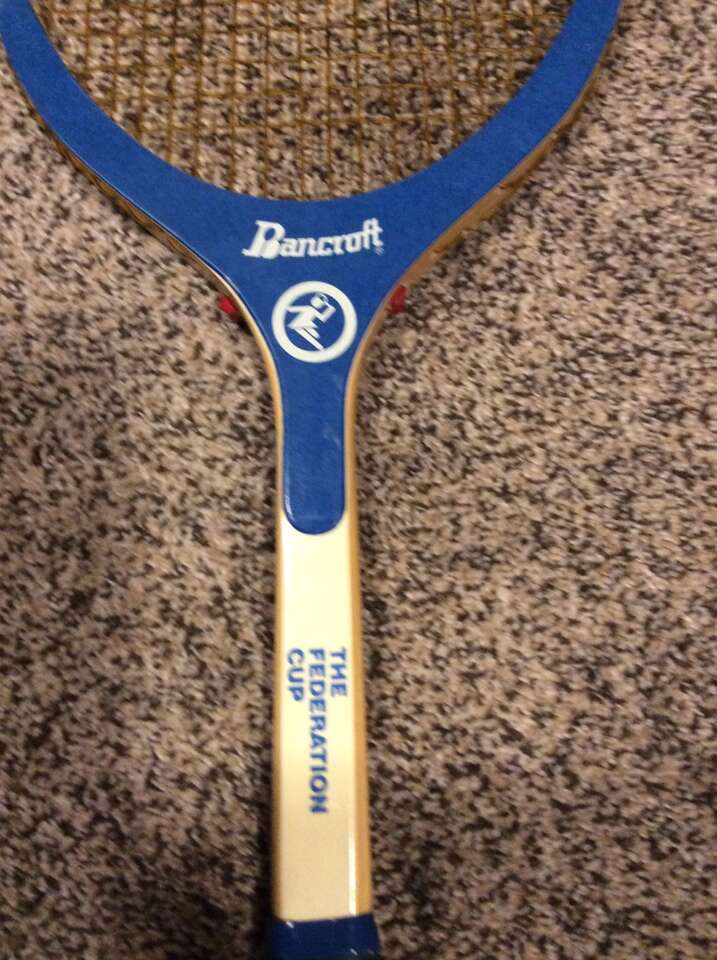Wooden Bancroft Tennis Racket