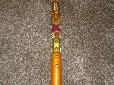 Wood carved flute
