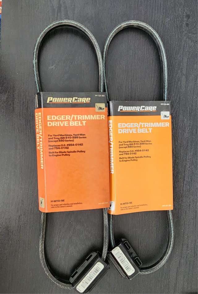 Edger trimmer drive belt yard machine troy built