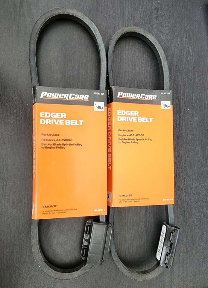 Powercare replacement edger driver belt mcclane