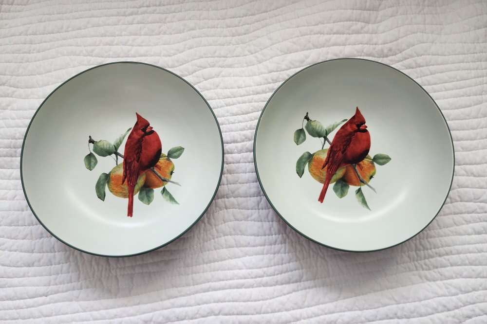 Vintage Lenox small serving bowl cardinal bird
