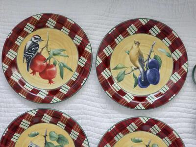 Vintage Lenox Tartan 8 piece set plates mugs