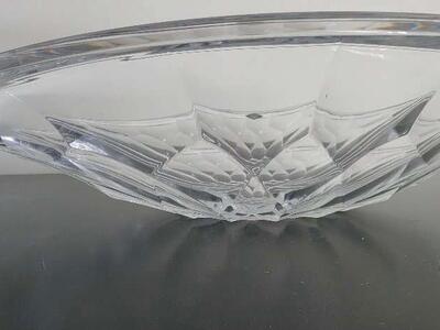 Shannon by Godinger 19" shallow crystal bowl dish