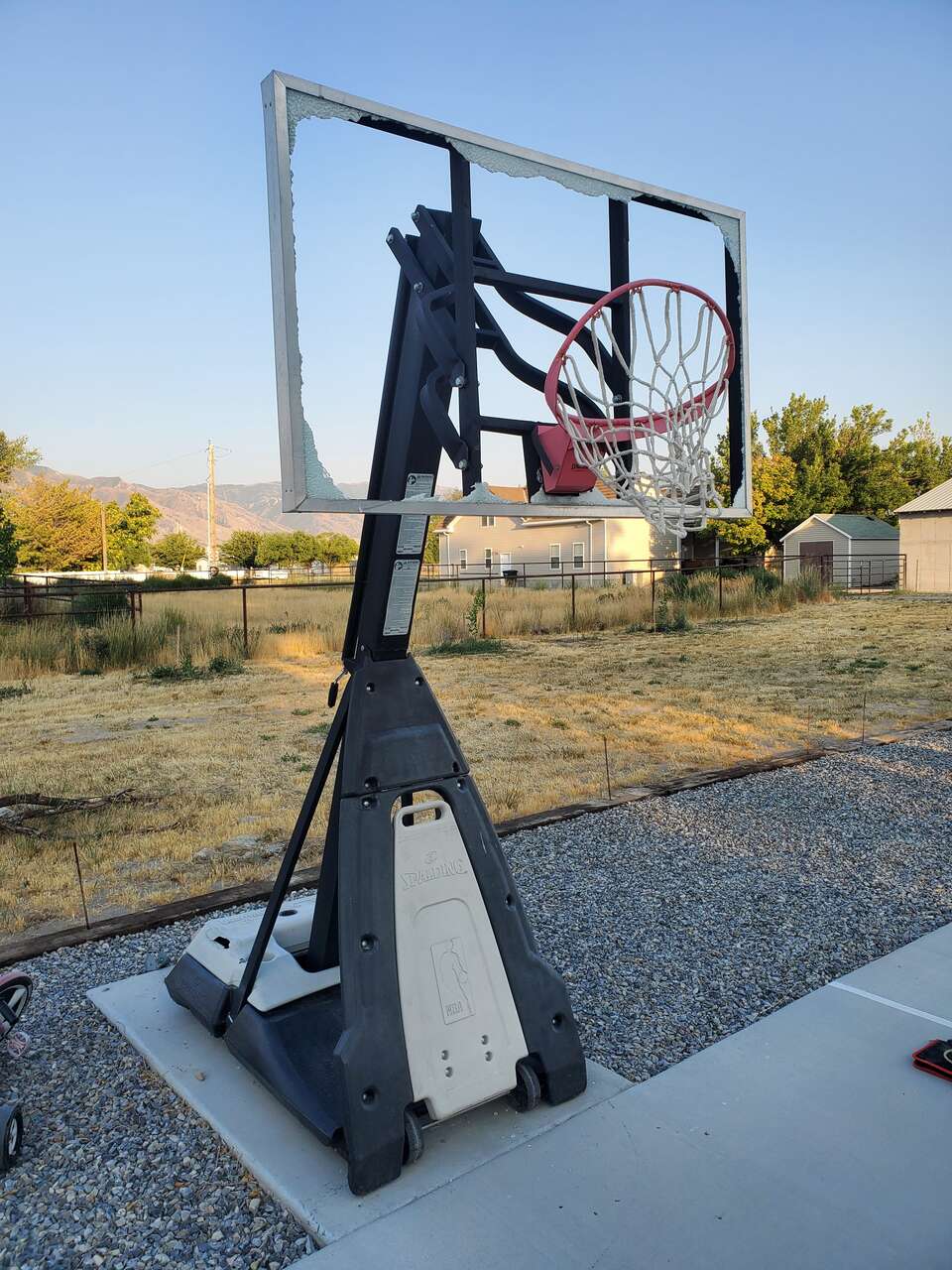 Spalding Beast Portable Basketball Hoop 60"