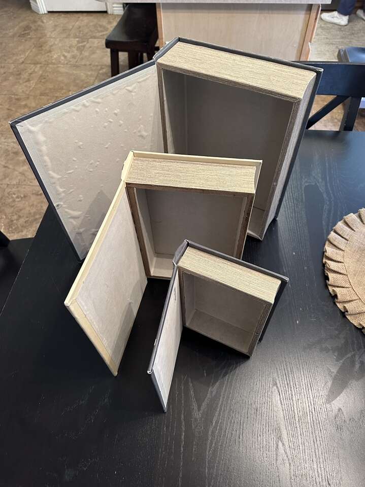 3 PIECE BOOK BOXES