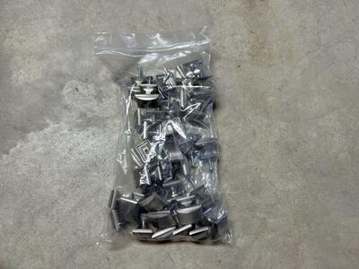 Lot of 35 Candler Classic Satin Nickel Rectangle Cabinet Knobs - Like New