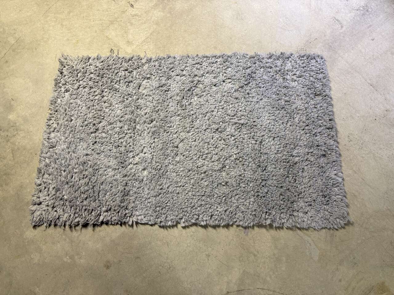 Pottery Barn Gray Performance Super Shag Rug 3x5