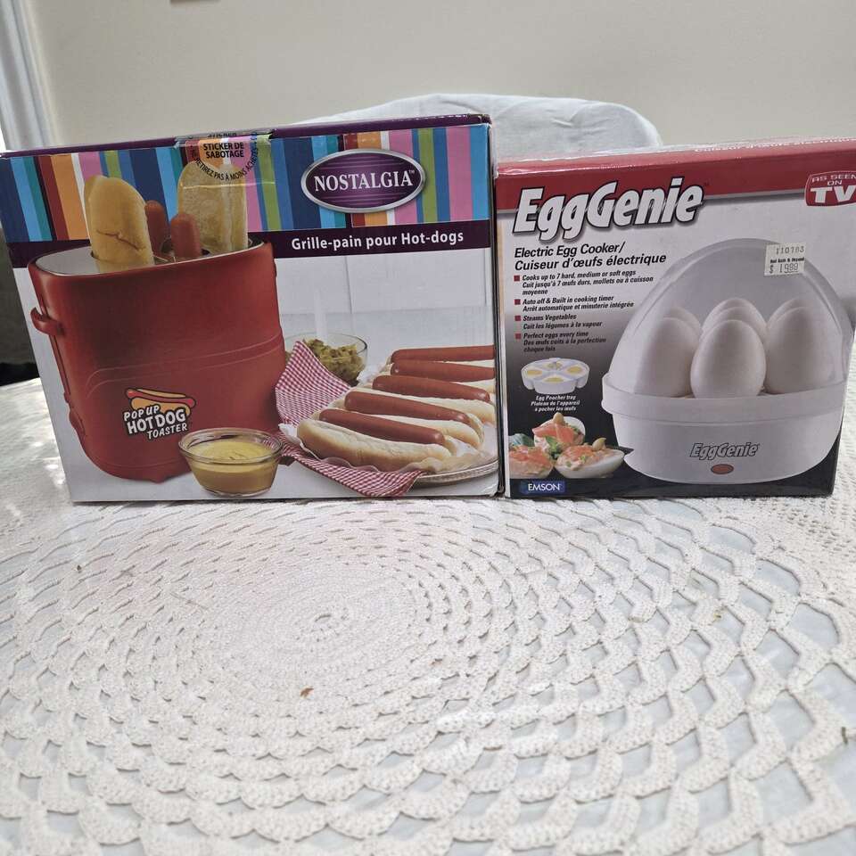 EggGenie & POP UP HOT DOG TOASTER