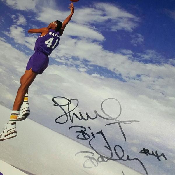 Thurl Bailey signed poster.