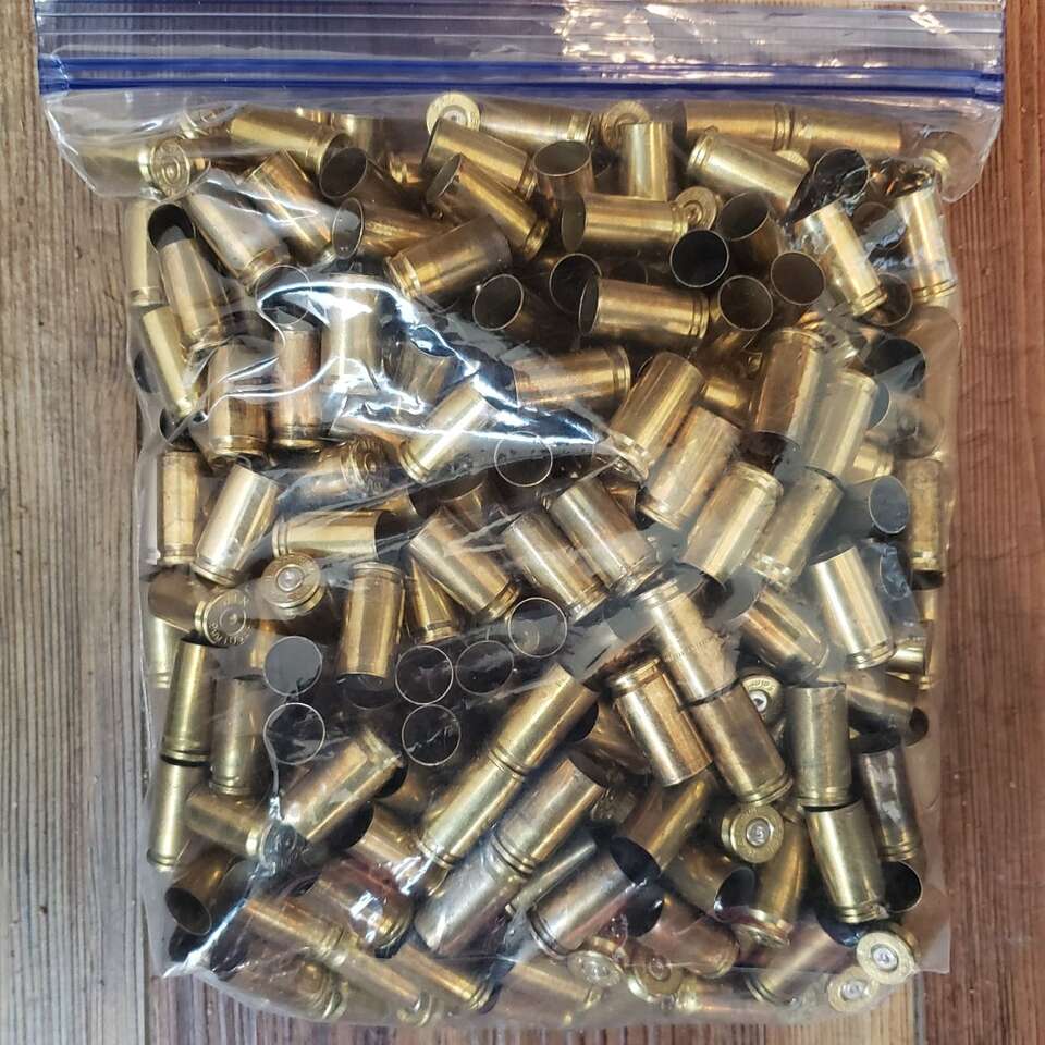 once fired 9mm brass
