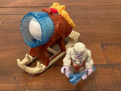 Imaginext Ice Cannon Sleigh with Yeti and snowball
