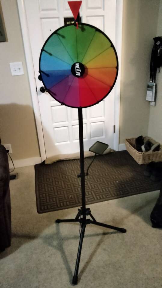 Prize wheel Spinning wheel of fortune