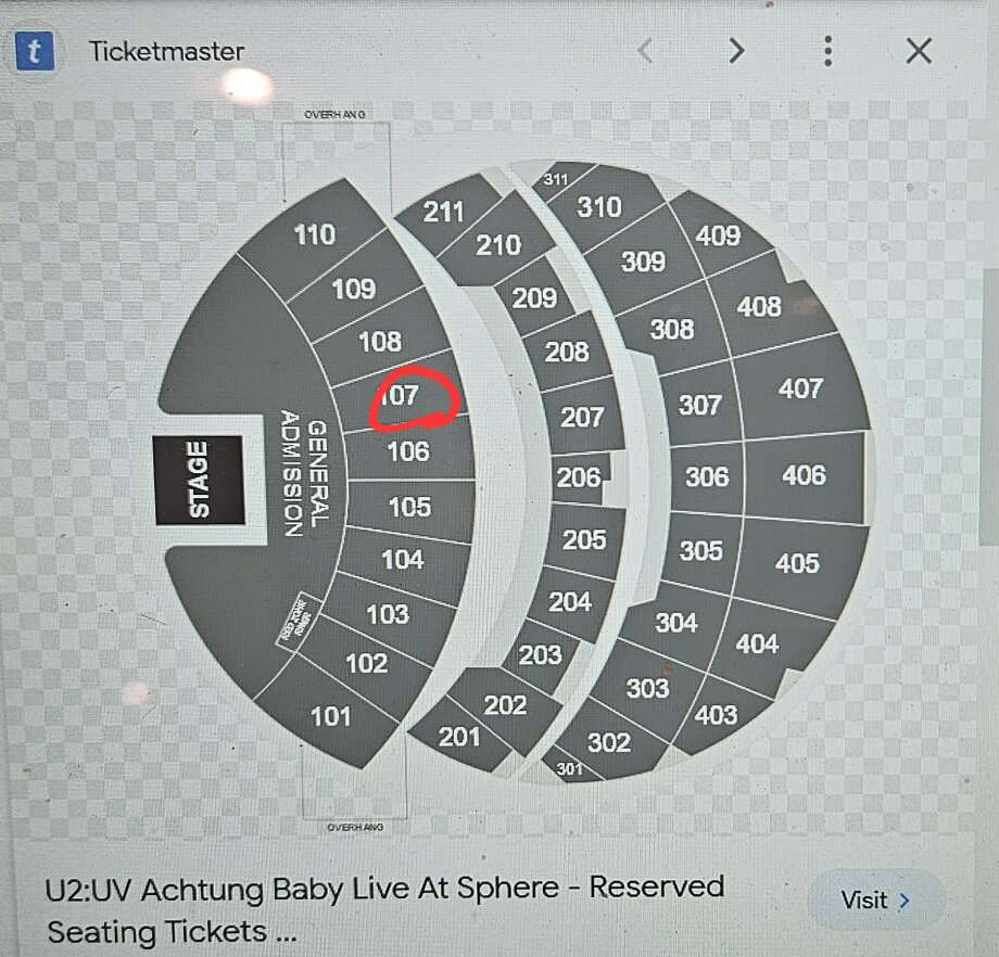 12/15 U2 Las Vegas Sphere 2 Awesome … Tickets