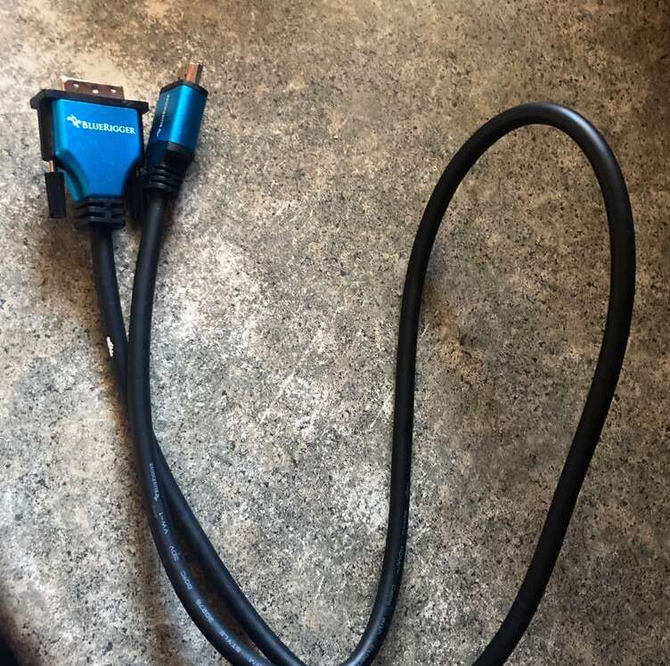 Blue Rigger HDMI Standard DVI-D Cable