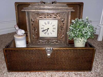 Beautiful Vintage Style Wood Storage Box