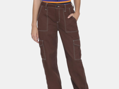 Hot Topic Brown Hi-Rise Carpenter Pants