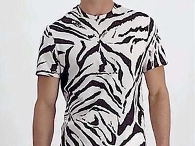 NEW Macy's INC Tiger Print Tee - Size XXL