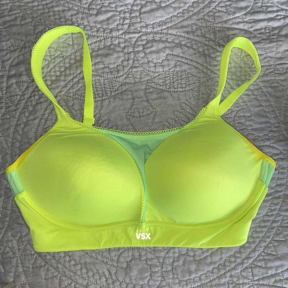 Victoria's Secret VSX Sport Bra - Neon Yellow 36C