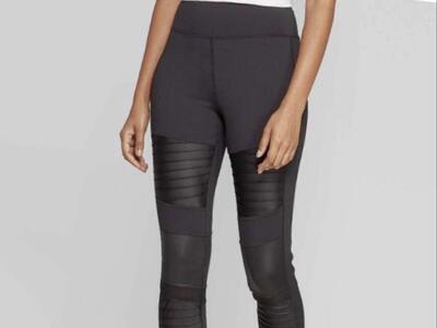 A New Day Womens High Waist Moto Leggings - Size Large - NEW