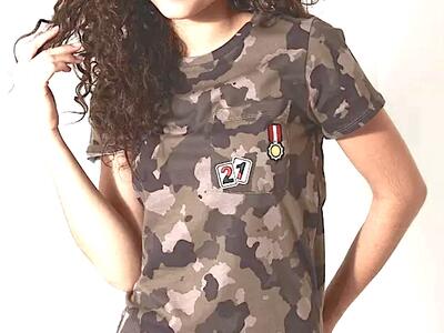 FITZ + EDDI Camo T-shirt from Buckle - Size M