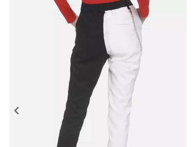 Hot Topic Half Black and Half White Pants - Size Large