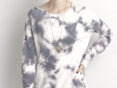 American Eagle Tie Dye Sweatshirt, Lace Up Sides - Size Small