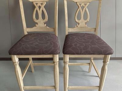 2 Coaster Camille Counter Height Dining Chairs