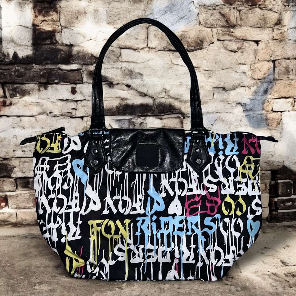 RARE 2012 FOX RACING 90's Style No Hand Hobo Bag Tote - Great Condition!