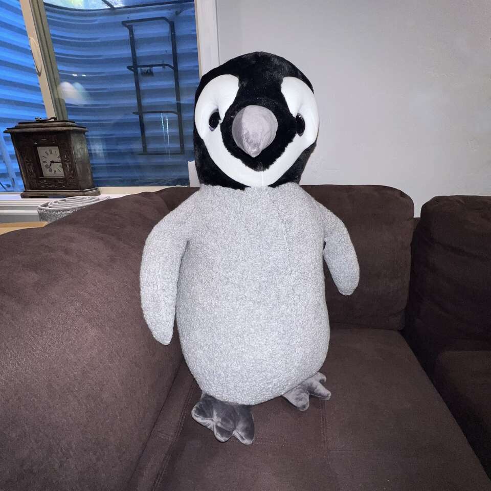 Handmade Eruka Art and Design Jumbo Emperor Baby Penguin - NWT